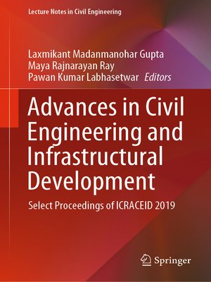cover image of Advances in Civil Engineering and Infrastructural Development